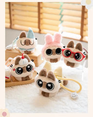 Azukisan Paw Tucked Plush Clip Blind Box