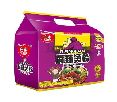 Baijia Hot Spicy Flavor Instant Vermicelli (5 pack)