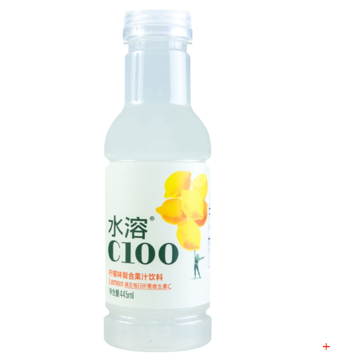 C100 Lemon Flavor Juice Water 445ml