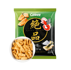CALBEE SHRIMP CRACKER-ZEPPIN SALTY WASABI