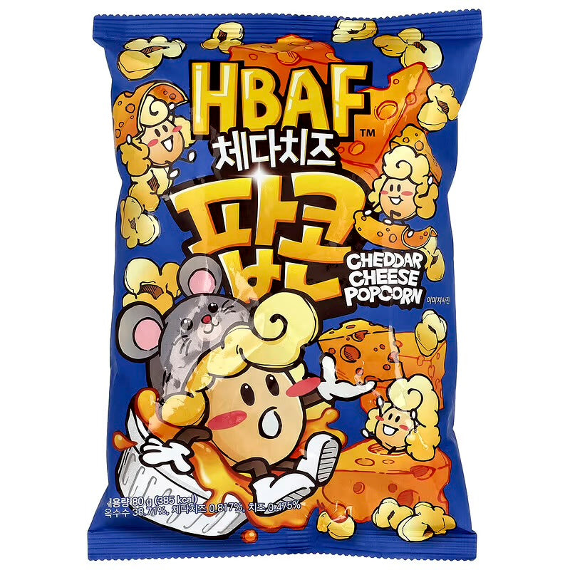 HBAF CHEDDAR CHEESE FLAVOR POPCORN