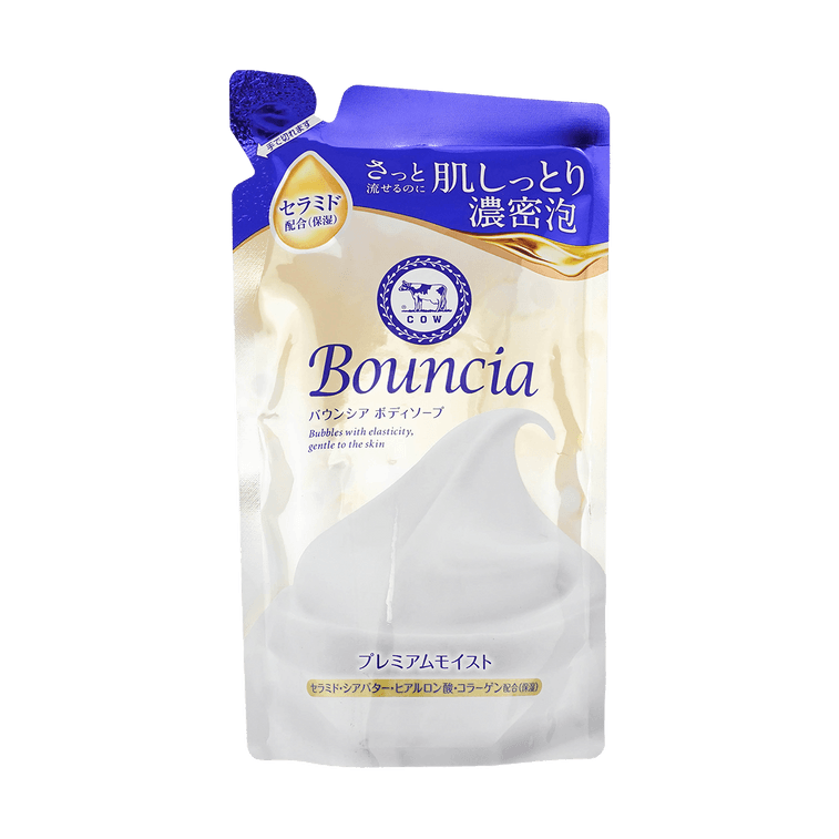 COW Bouncia Premium Moist Body Soap Body Wash Refill