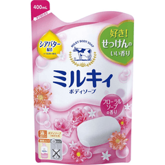 COW Milk Soap Kyoshinsha Milky Body Soap Relaxing Floral Fragrance Refill 400mlL