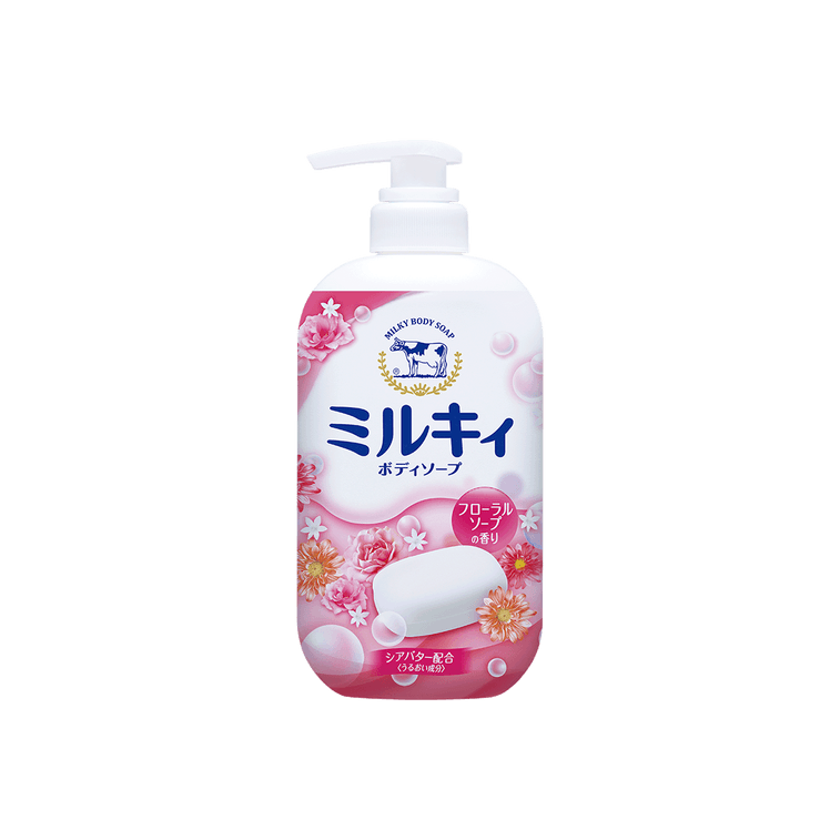 COW Milky Body Soap Relax Floral Fragrance Pumps 550ml