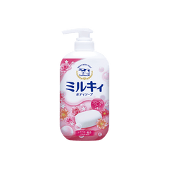 COW Milky Body Soap Relax Floral Fragrance Pumps 550ml