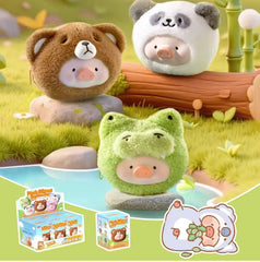 Lulu Pig Animal Party Series Plush Silicone Bluetooth Earphone Bag Blind Box