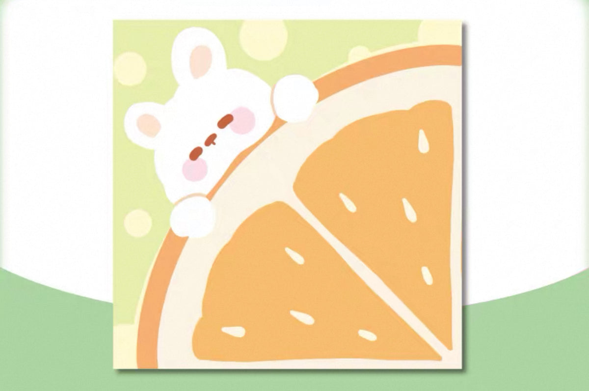 Orange Rabbit Post-it Note
