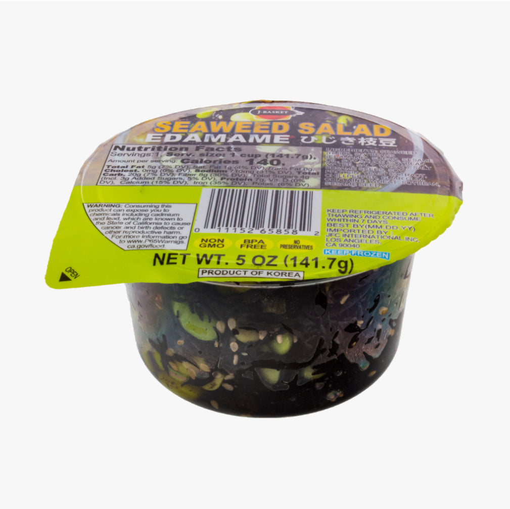 J-BASKET SEAWEED SALAD HIJIKI EDAMAME 12/5 OZ