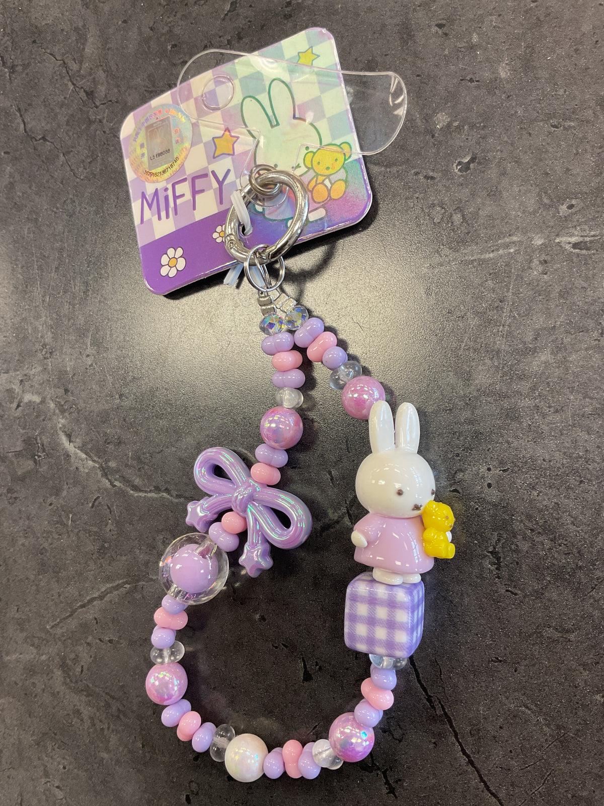 Miffy Purple Phone chain