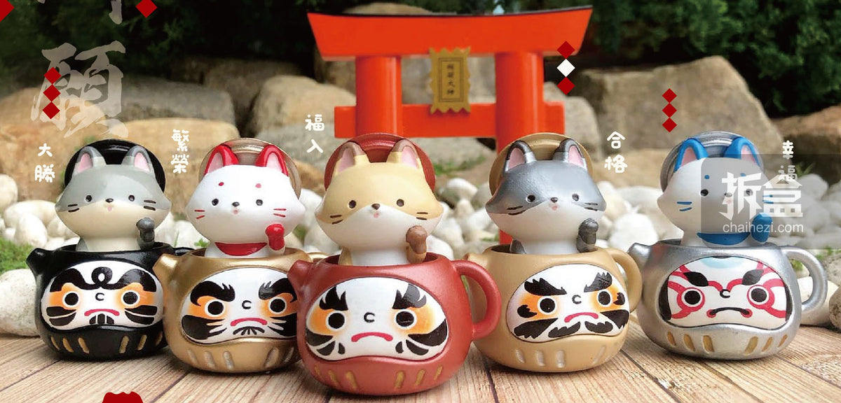 Jinart Tea Pot Fox Daruma Blind Box