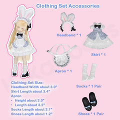 MOMOTALE FLUFFY RABBIT'S TEA PARTY SERIES MJD
