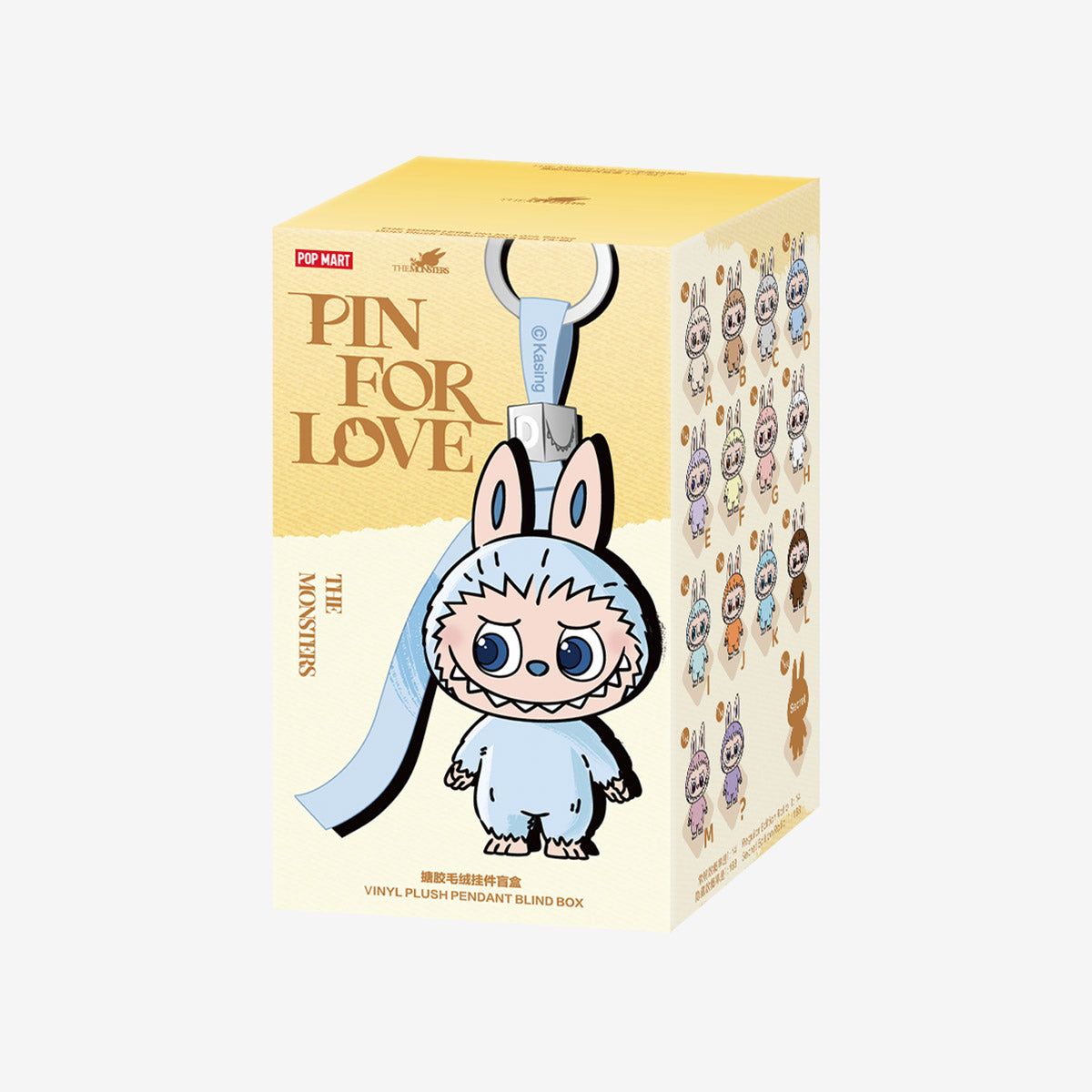 THE MONSTERS Pin for Love Series-Vinyl Plush Pendant Blind Box A-M