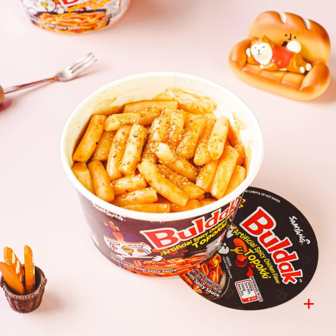 Buldak Hot Chicken Flavor Topokki - Spicy Fried Rice Cakes
