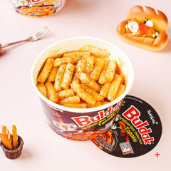Buldak Hot Chicken Flavor Topokki - Spicy Fried Rice Cakes