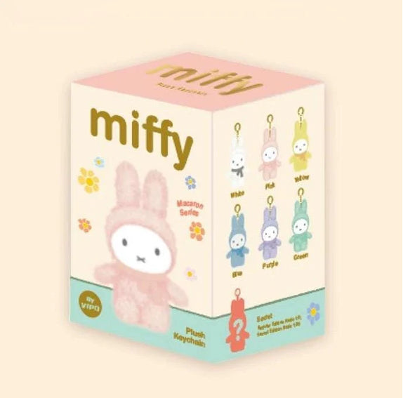 Miffy Macaron Plush Keychain Doll Random Blind Box 2.0