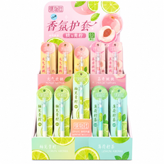 Peach & Lime Scented Pen with Protective Sleeve – 0.5 mm Gel pen