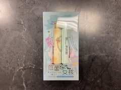 Ballet Girl Double-Ended Highlighter 4 Colors(Red/Orange/Turquoise/Purple)