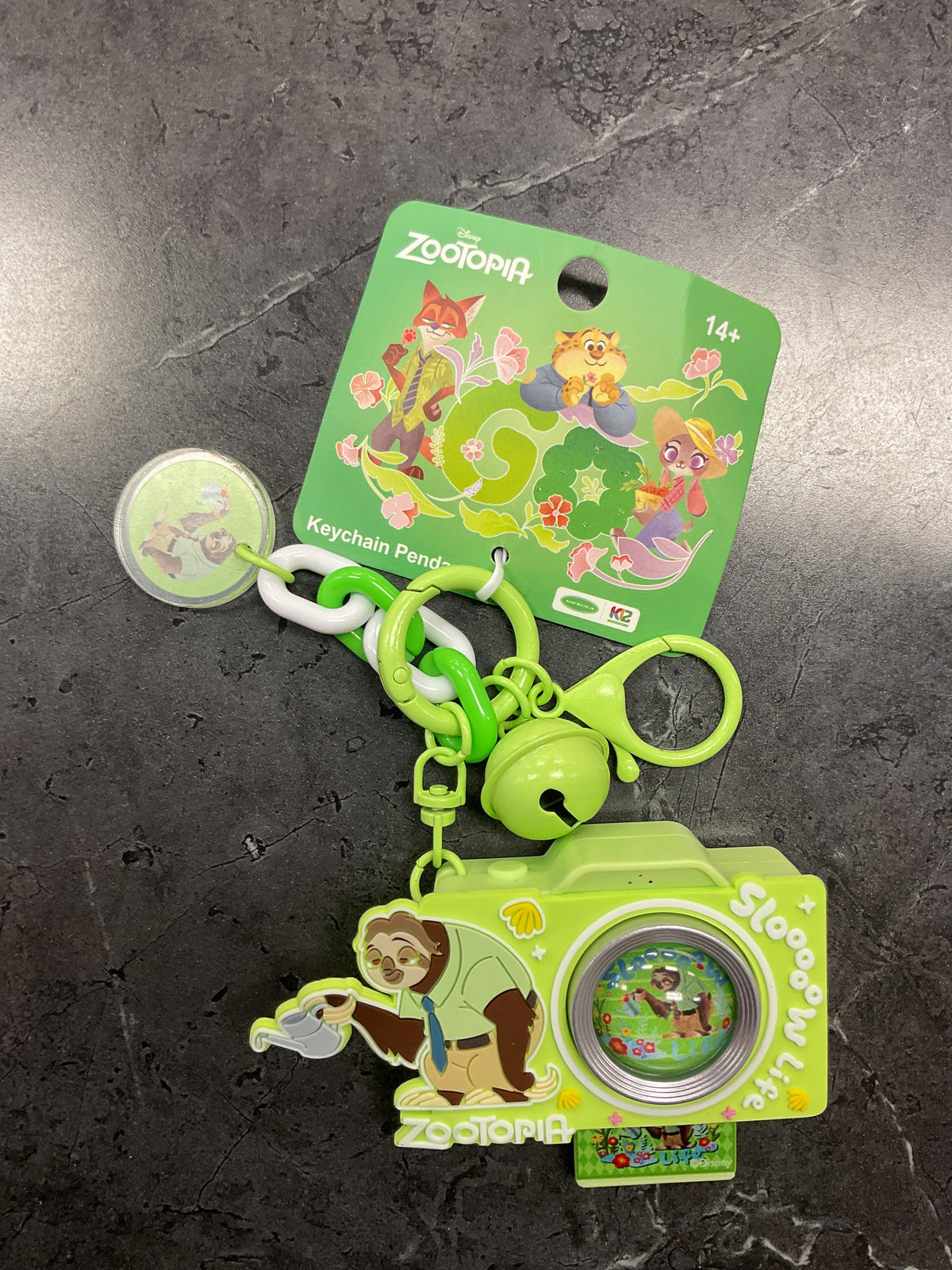 Zootopia projection camera keychain Sloth cartoon