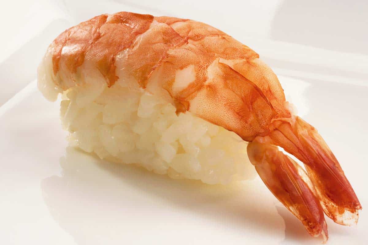 Frozen Sushi EBI Cooked Butterfly CUT Tail ON Vietnam Shrimp