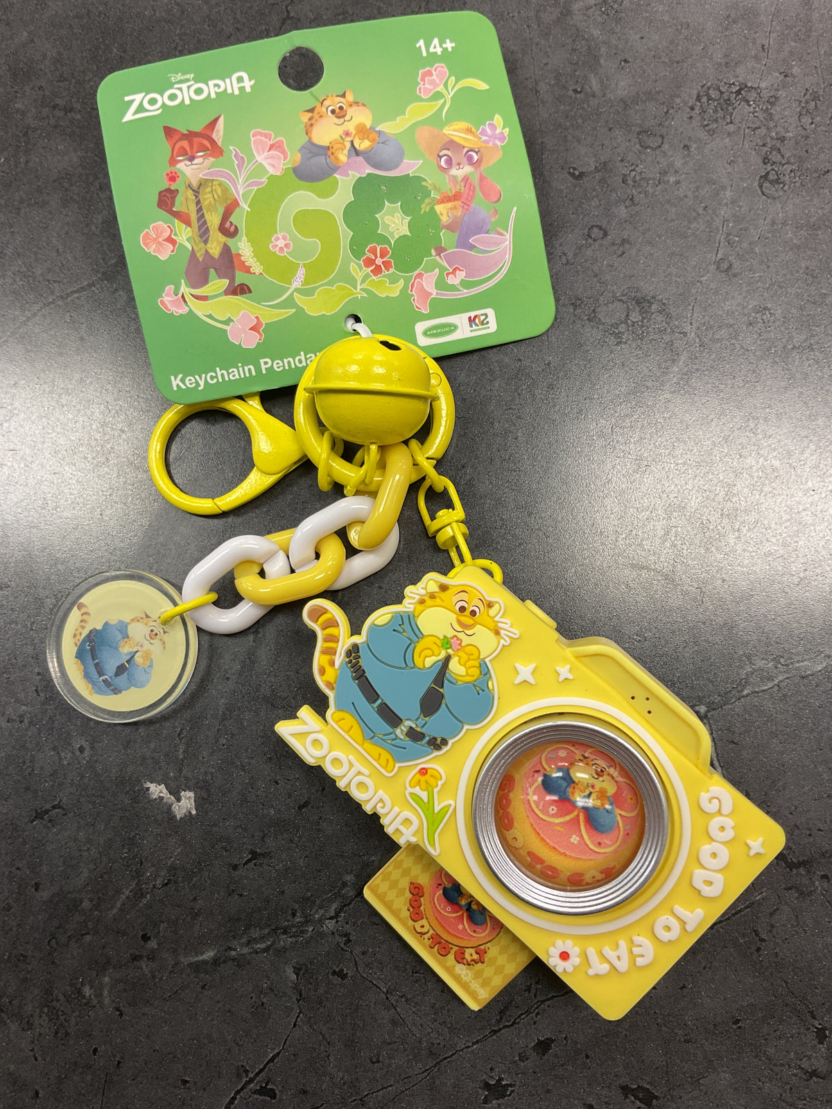Zootopia projection camera keychain Officer clawhauser cartoon