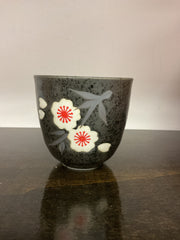 Black Sakura Sake Cup