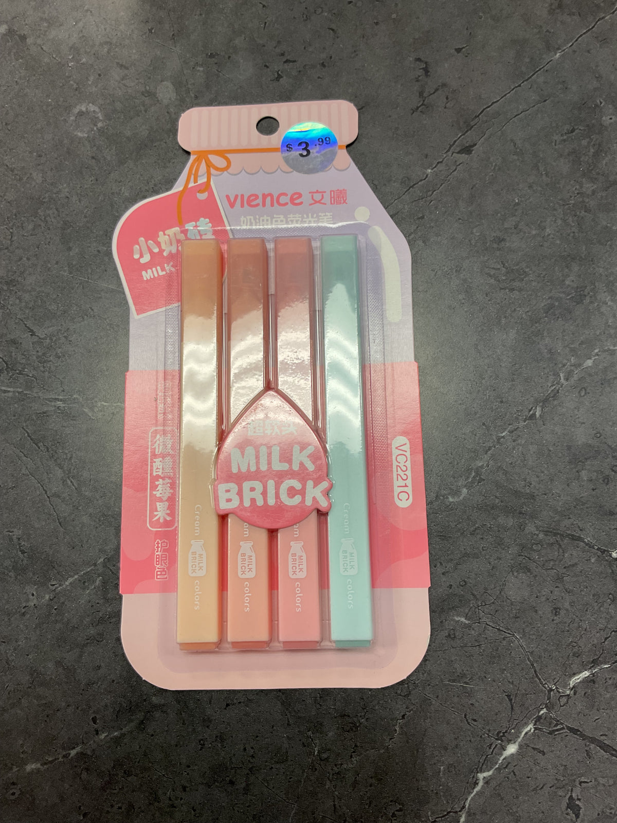 Vience milk brick marker pastel variety
