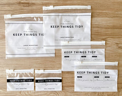 Slide zipper bag 6 sheets (SML)