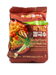 Pulmuone Spicy Beef Flavored Ramen Noodle Soup 121 g*4 each