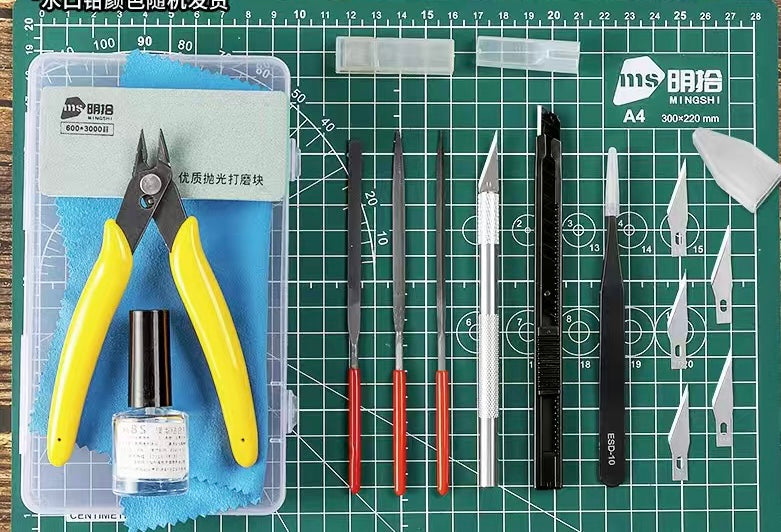 11Pcs Gundam Model Tools Kit Hobby Building with glue