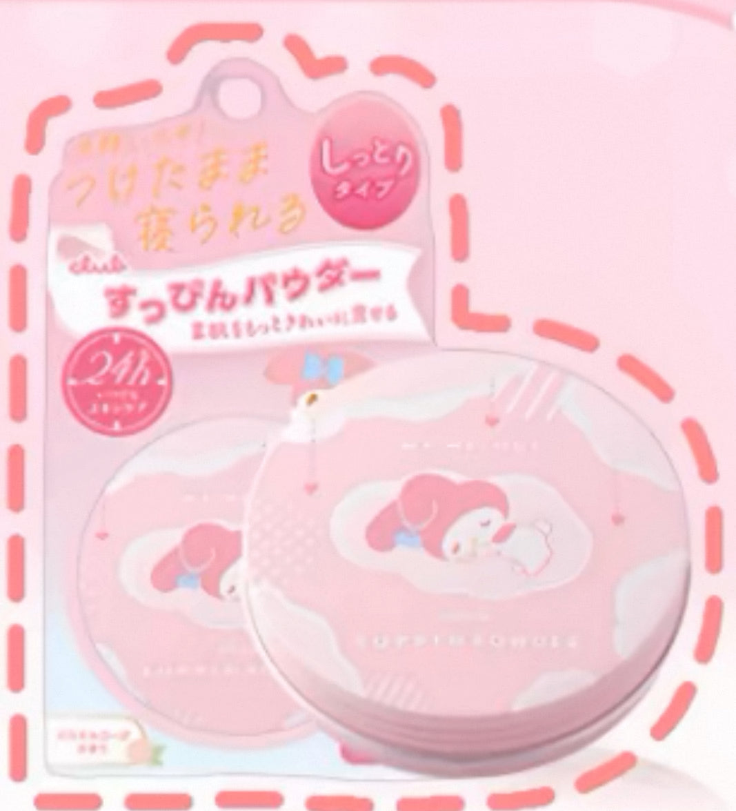 Club Suppon Powder C Light Rose Fragrance With Powder Puff <Loose Powder> My Melody Series.