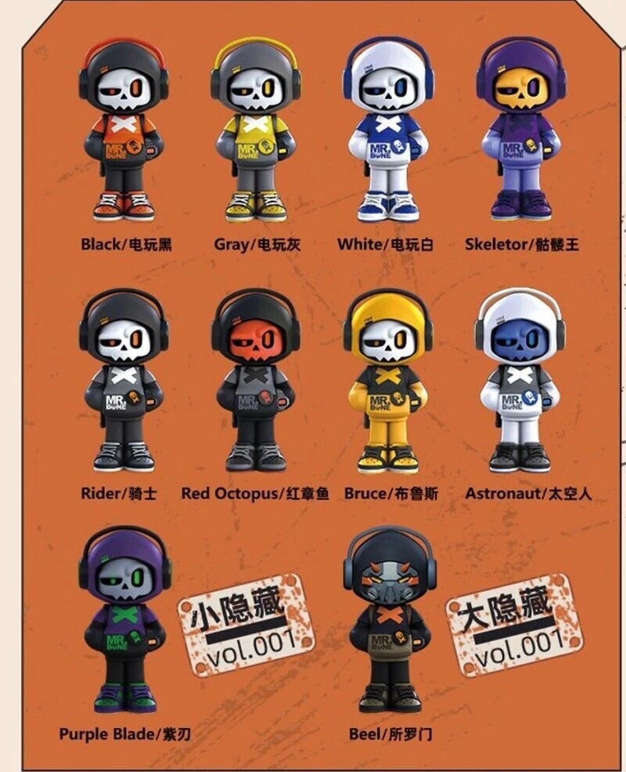 MyToys Mr.Bone MINI Vol.001 Blind Box
