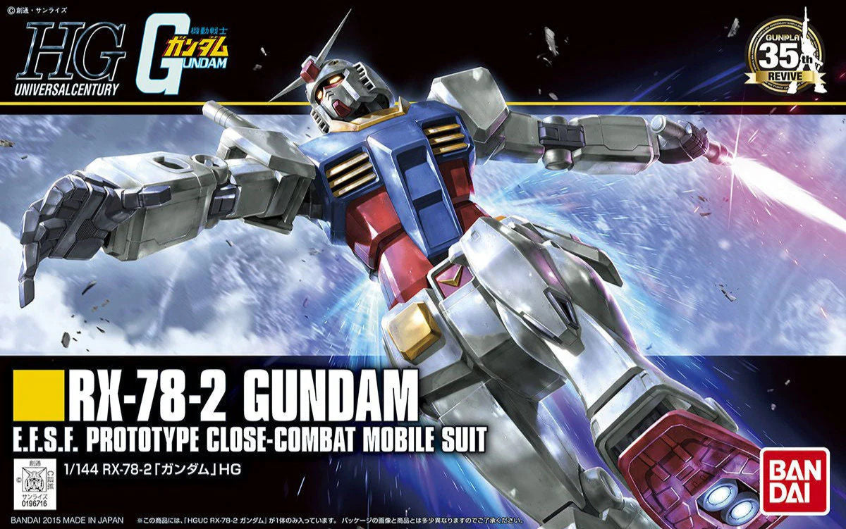 #191 RX-78-2 Gundam (Revive) "Mobile Suit Gundam", Bandai HGUC (Gundam Model Kit)