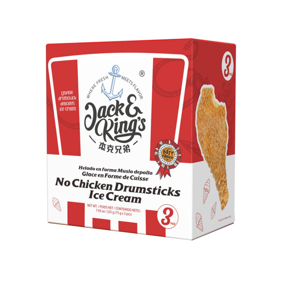 JACK & KING'S NO CHICKEN DRUMSTICKS ICE CREAM 3p