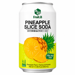 FRUIT.B PINEAPPLE SLICE SODA 340ML