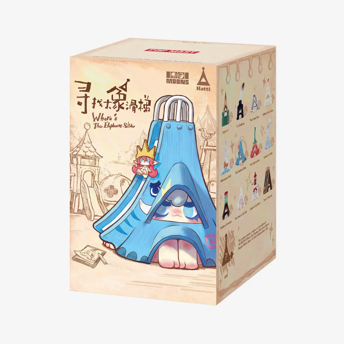 POPMART 1001MOONS Where’s the Elephant Slide Series Figures