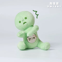 SMISKI Climbing Anime Japanese Green Brooch Plush Toy