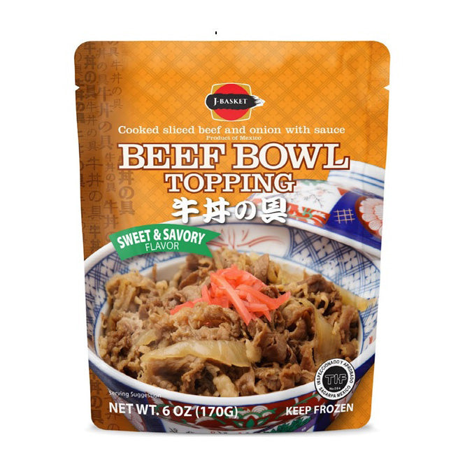 J-BASKET BEEF BOWL TOPPING GYUDON COOKED BEEF WITH ONION