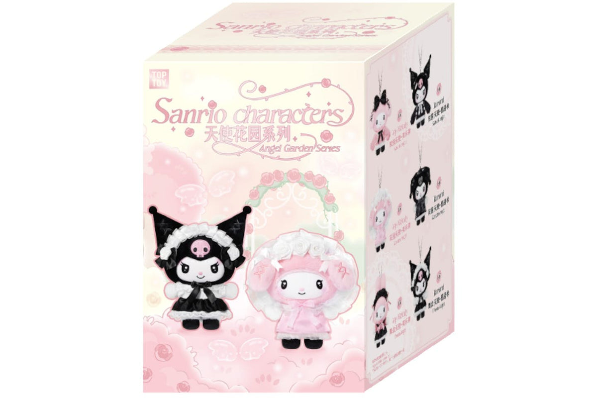 Top Toy Sanrio Characters Angel Garden Series Plush Vinyl Keychain Single Blind Box
