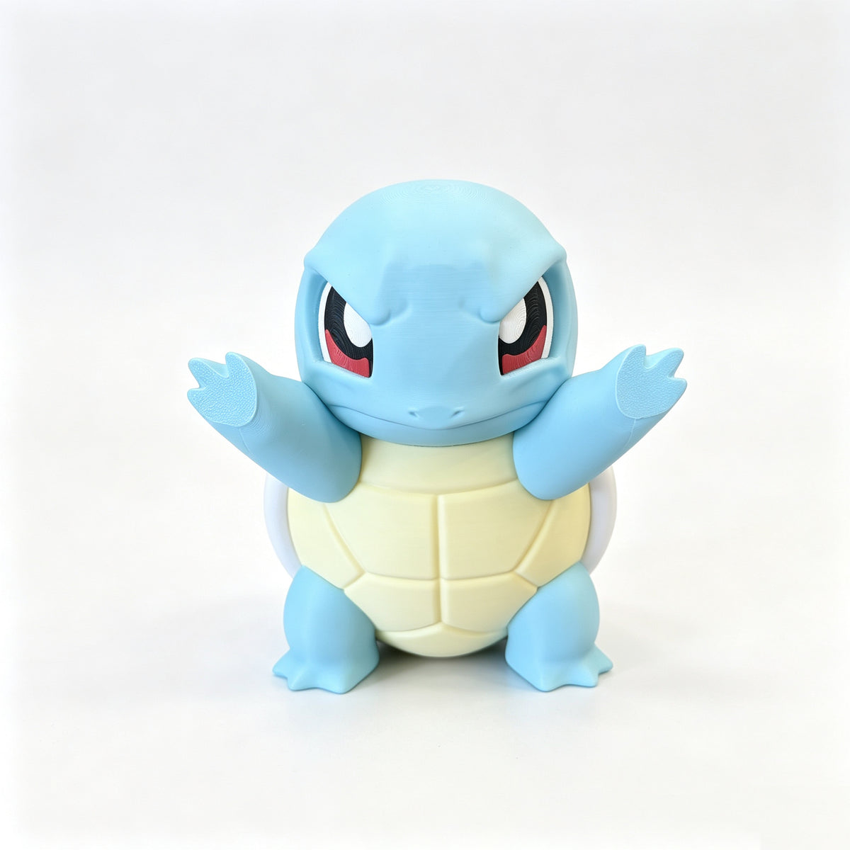 Squirtle Window Effect Figure – 3D Printed Anime Desk Decor