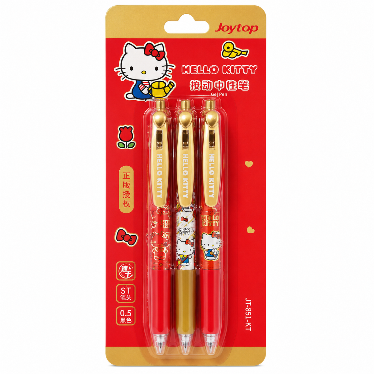 HELLO KITTY GEL PEN 3PC