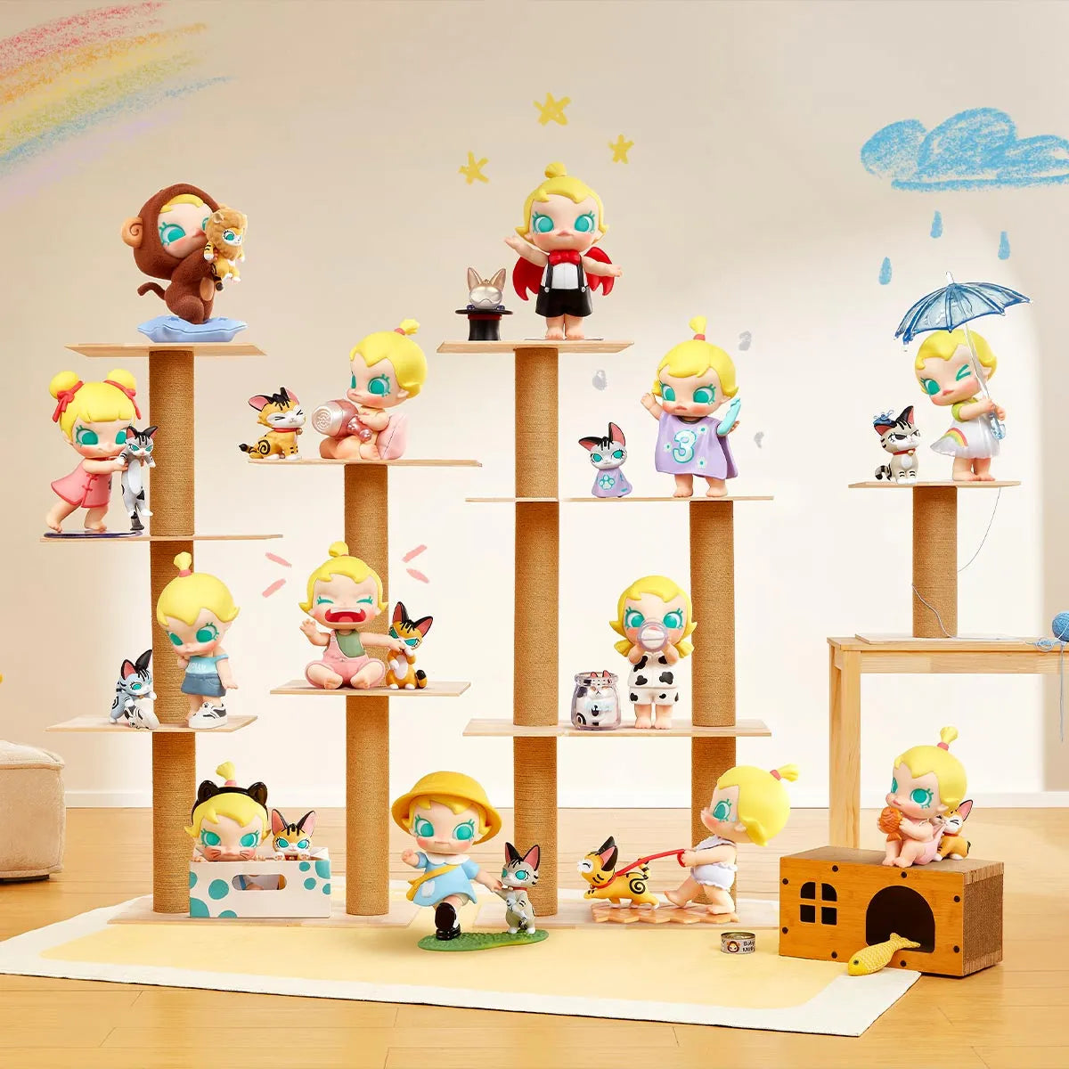 Baby Molly & Baby Tabby Series Figures Blind Box