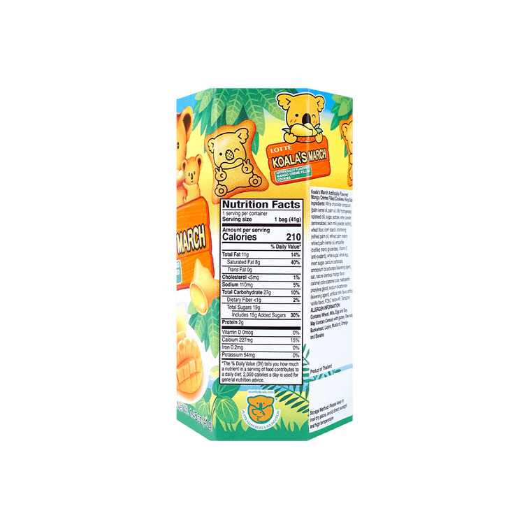 LOTTE Japan Koala Mango Cream Filling Biscuit FAMILY PACK 10pck