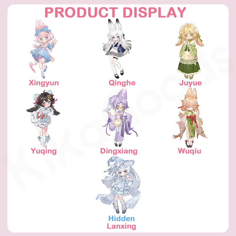 Moon Jumping Time Bunny Series 1/12 Action Figure BJD Inedible Doll Blind Box