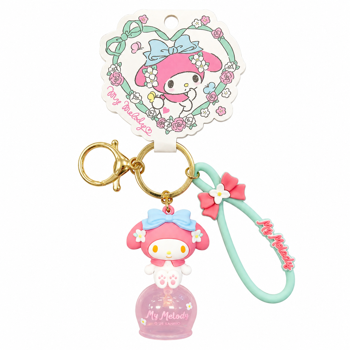 Sanrio Flower Town Series Wind Chime keychain - My Melody