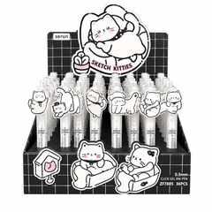 Sketch Kitties Black Gel Pen