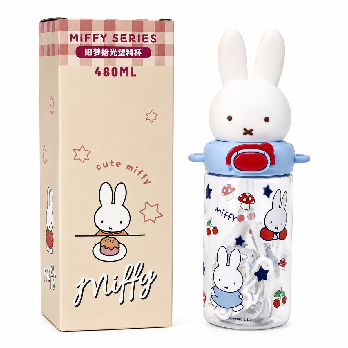MIFFY Dream Catching Plastic Water Bottle - BLUE