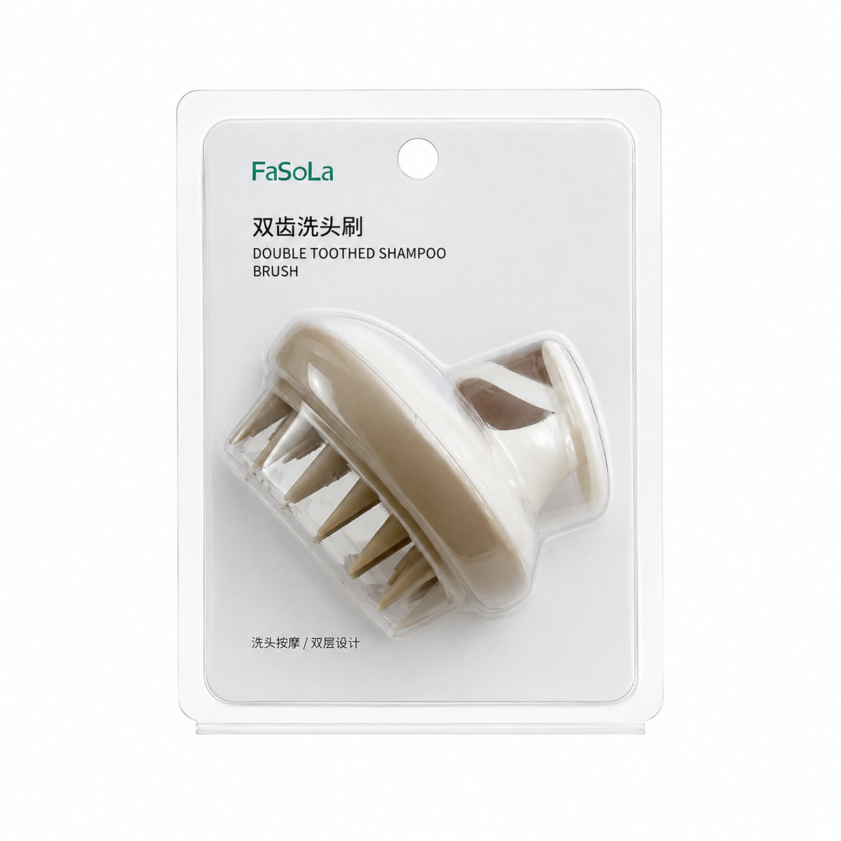 FaSoLa Double Toothed Shampoo Brush