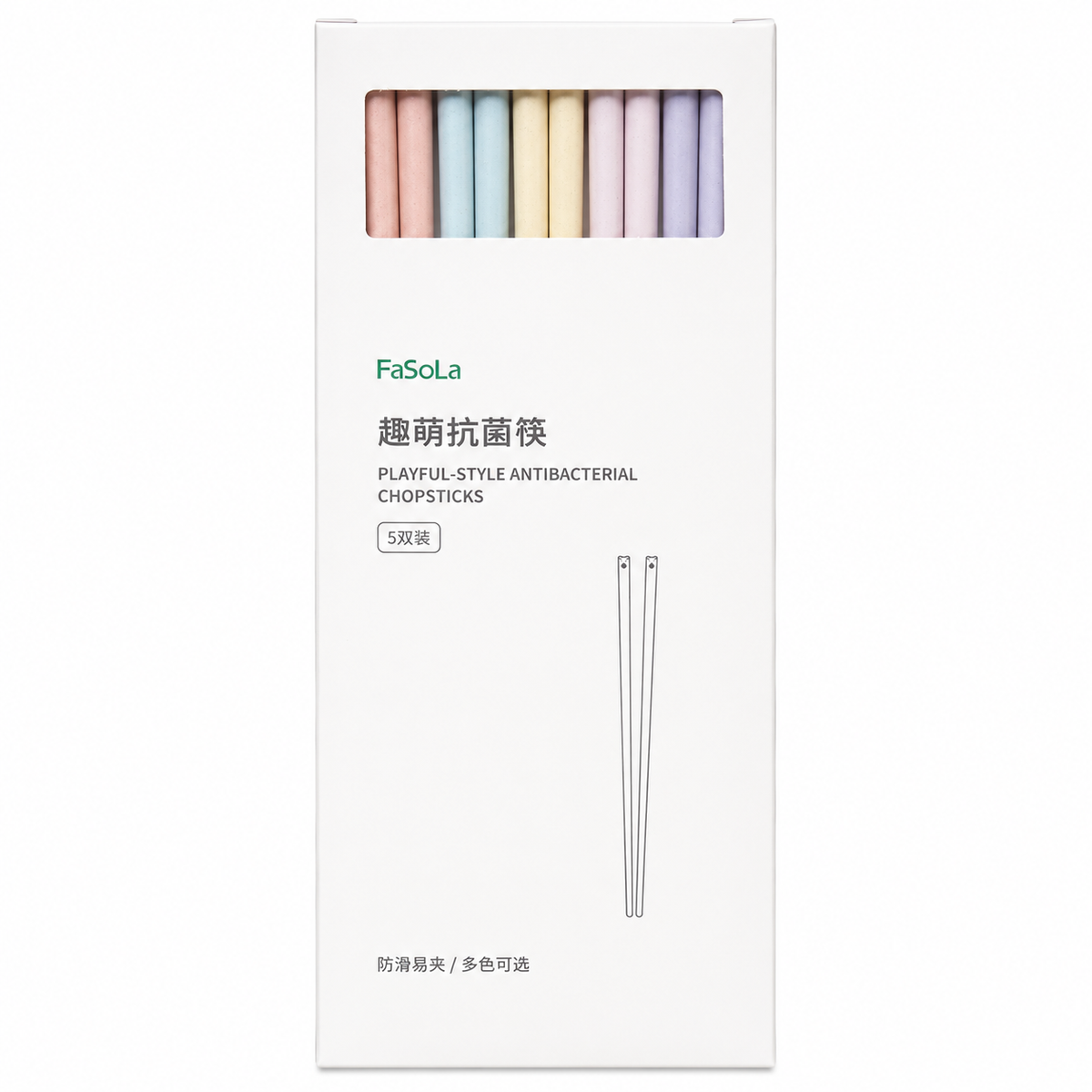 FaSoLa Playful Style Antibacterial Chopsticks
