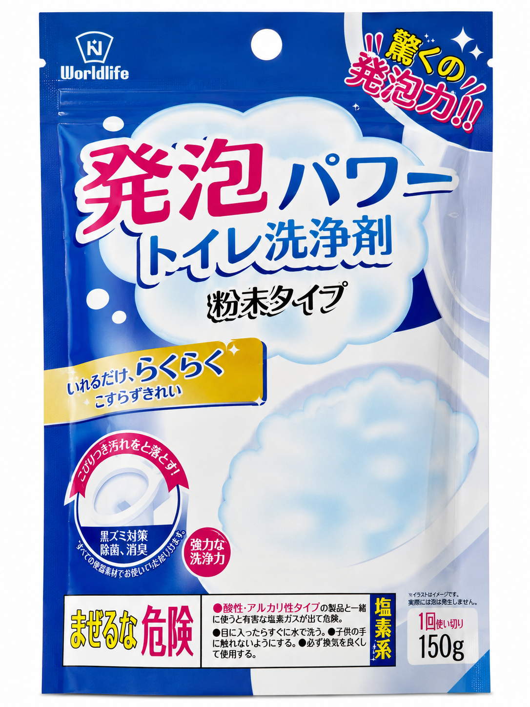 Worldlife Foaming Power Toilet Bowl Cleaner 150g