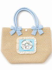 Sanrio Flower Town Series Straw Bag - Cinnamoroll